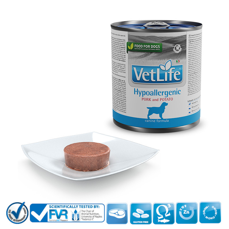 FARMINA Vet Life Hypoallergenic Pork & Potato - Mokré krmivo pro psy - 300 g - foto 2
