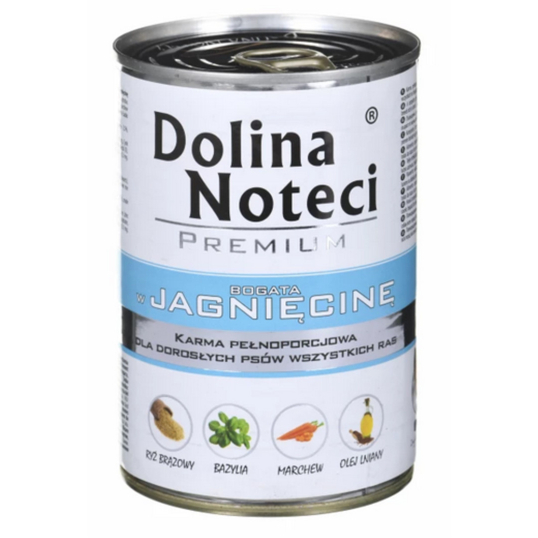 DOLINA NOTECI Premium Bohaté na jehněčí maso - vlhké krmivo pro psy - 400 g - foto 1