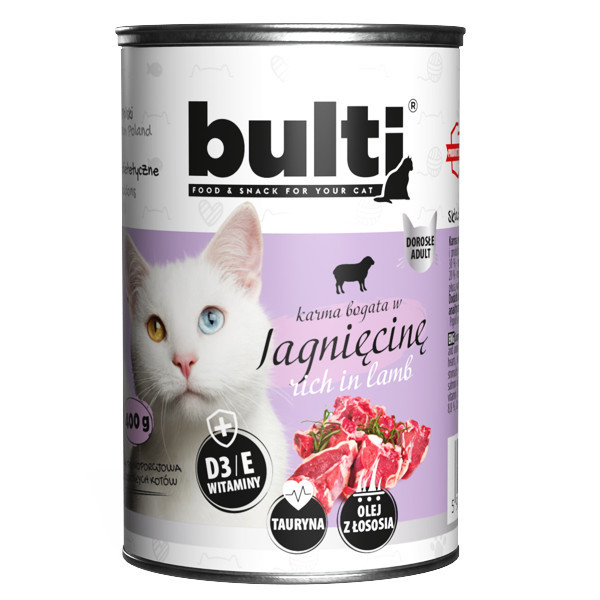 BULTI Mielonka Mix 6 příchutí - vlhké krmivo pro kočky - 36x400g - foto 3