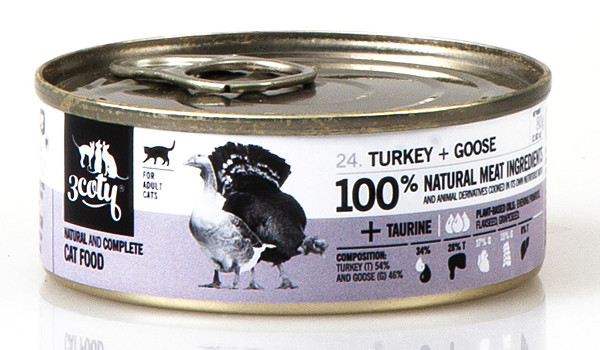 3COTY Turkey with goose - mokré krmivo pro kočky - 6x80g - foto 9