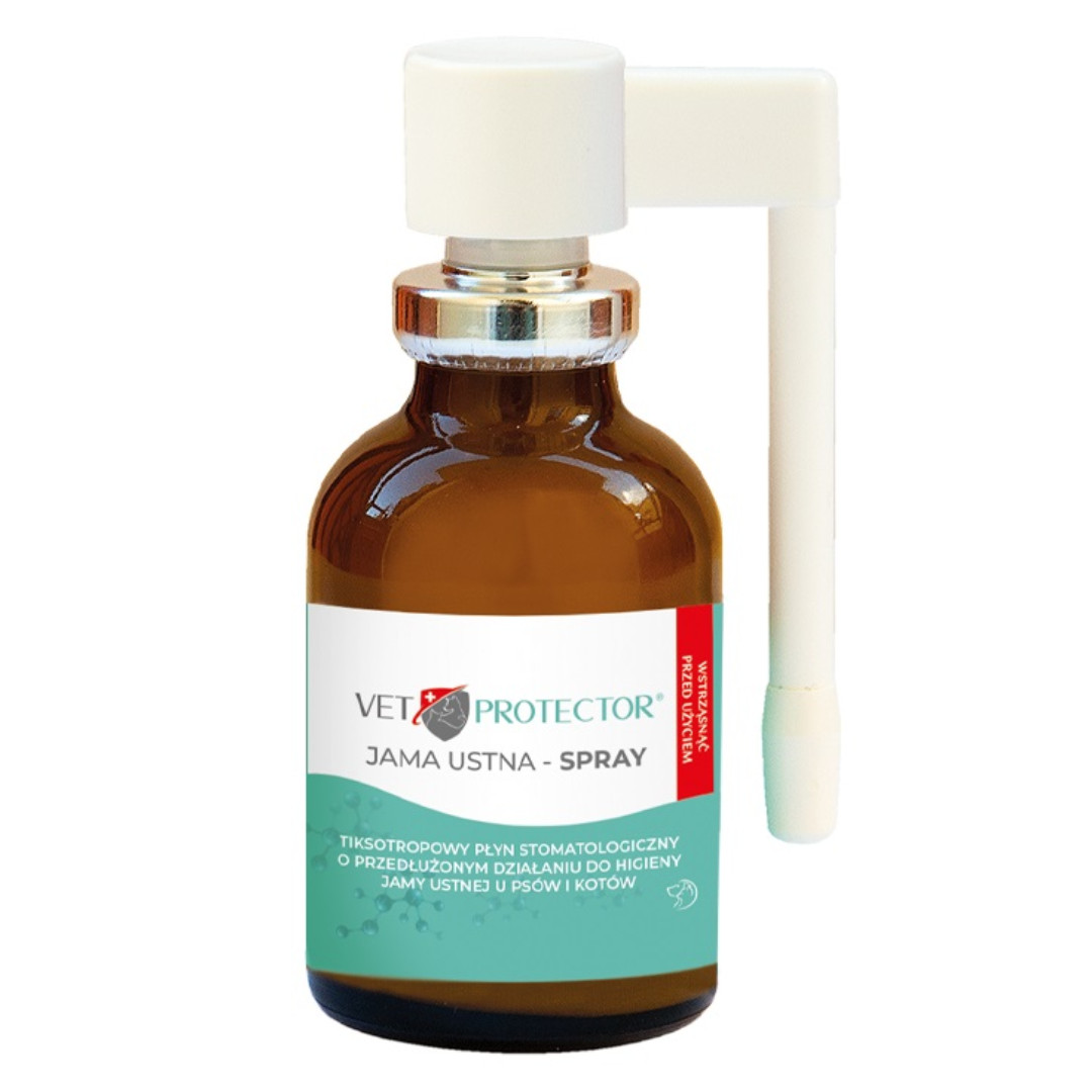 JM SANTE Vet Protector Ústní dutina sprej – tekutina do ústní dutiny pro psy a kočky - 30 ml - foto 2