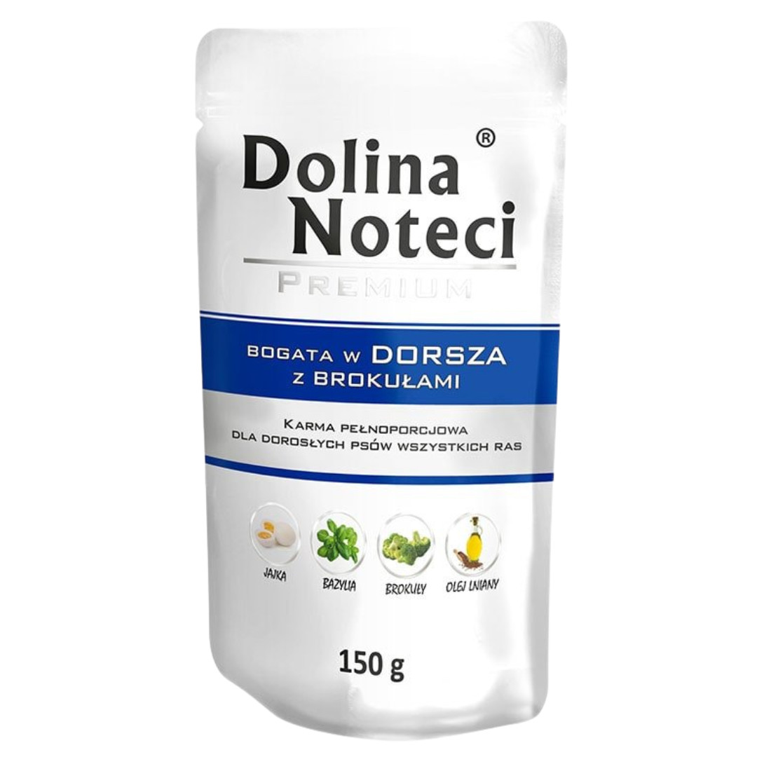 Dolina Noteci Premium treska bohatá na brokolici - mokré krmivo pro psy - 150g - foto 1