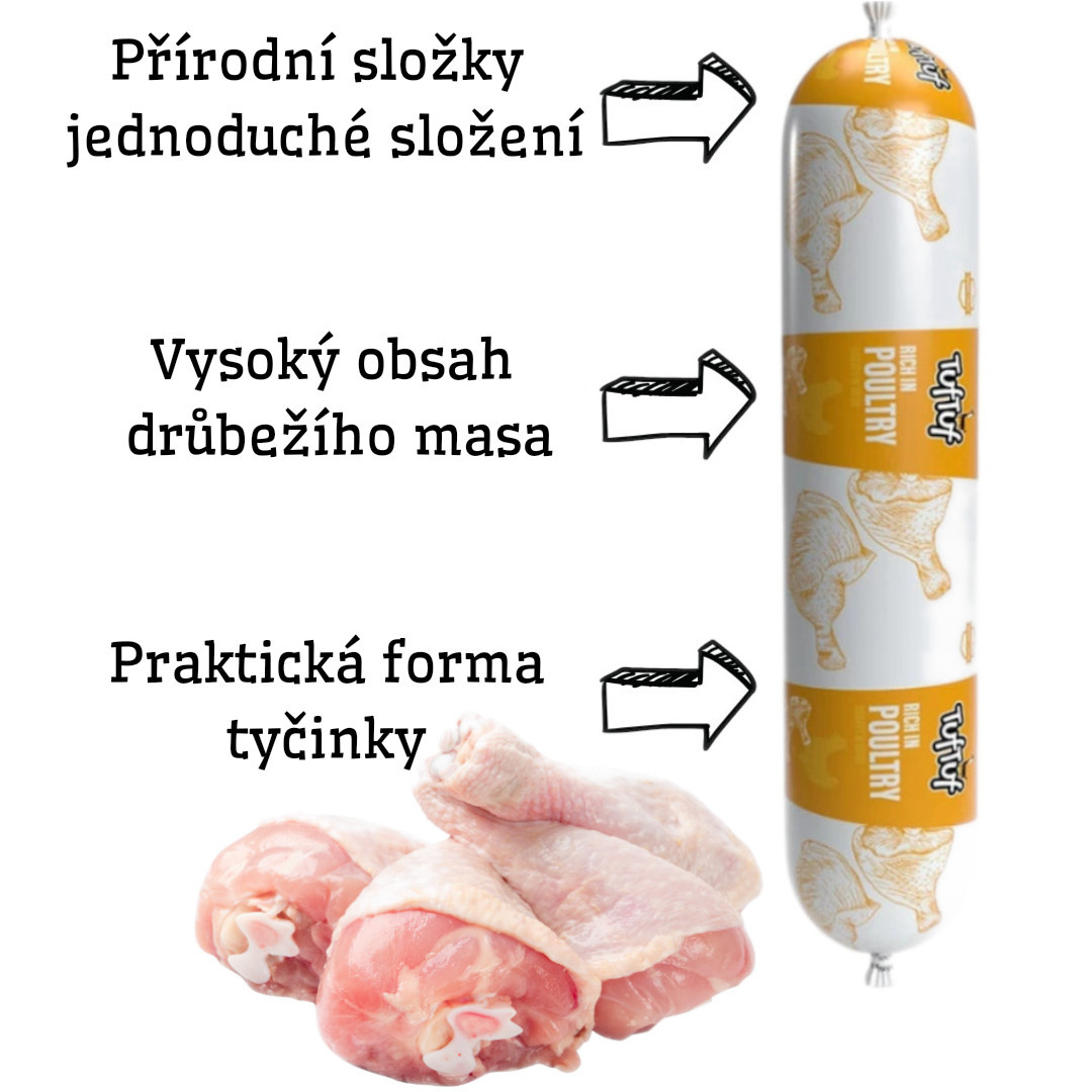 TUF TUF Bar MIX příchutí - mokré krmivo pro psy - 12x900g - foto 2
