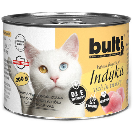 BULTI Rich in turkey - mokré krmivo pro kočky - 200g - foto 3