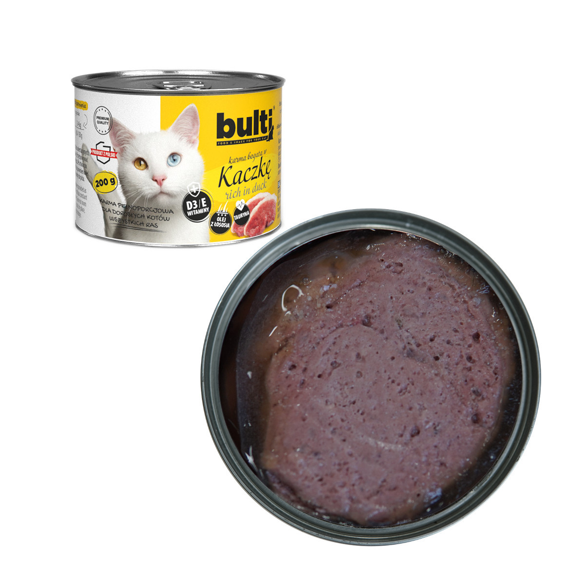BULTI Rich in duck - mokré krmivo pro kočky - 200g - foto 1