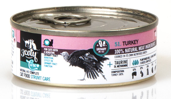 3COTY Turkey Struvite care - mokré krmivo pro kočky - 6x80g - foto 9