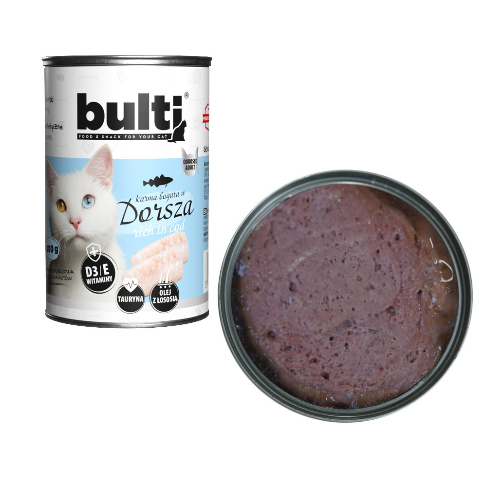 BULTI Mielonka Mix 6 příchutí - vlhké krmivo pro kočky - 36x400g - foto 4
