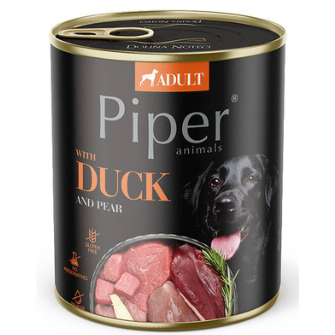 DOLINA NOTECI Piper with duck and pear - vlhké krmivo pro psy - 800g - foto 1