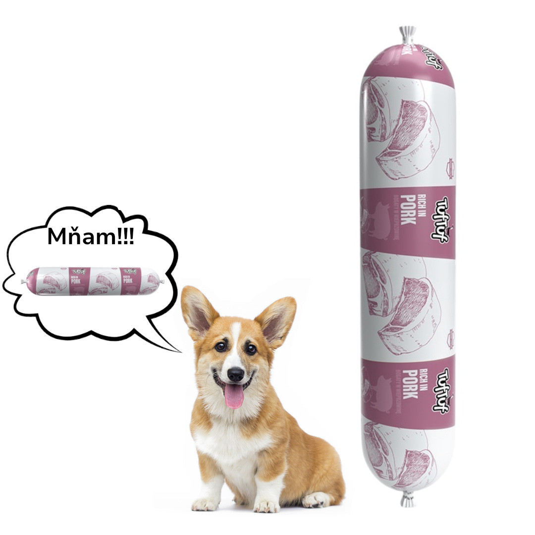 TUF TUF Bar MIX příchutí - mokré krmivo pro psy - 12x900g - foto 3