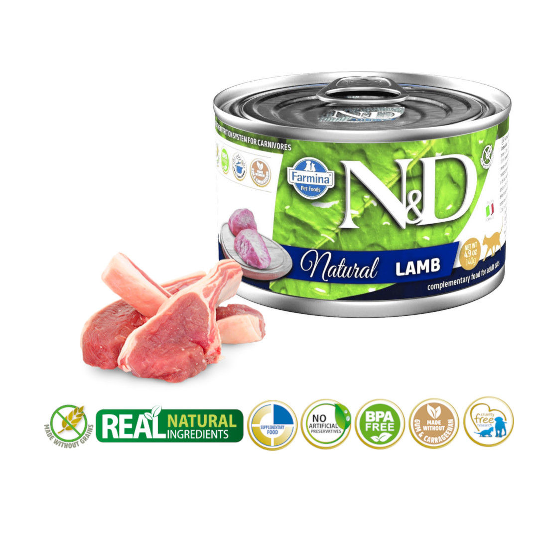 FARMINA N&D Cat Natural Lamb - vlhké krmivo pro kočky - 140 g - foto 1