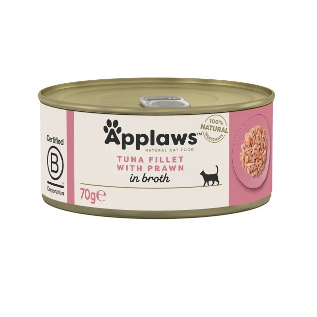 APPLAWS Fish selection multipack in broth - mokré krmivo pro kočky - 12x70g - foto 4