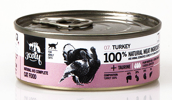3COTY Turkey - mokré krmivo pro kočky - 24x80g - foto 9