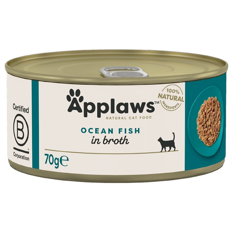 APPLAWS Ocean Fish in Broth - mokré krmivo pro kočky - 70g - foto 3