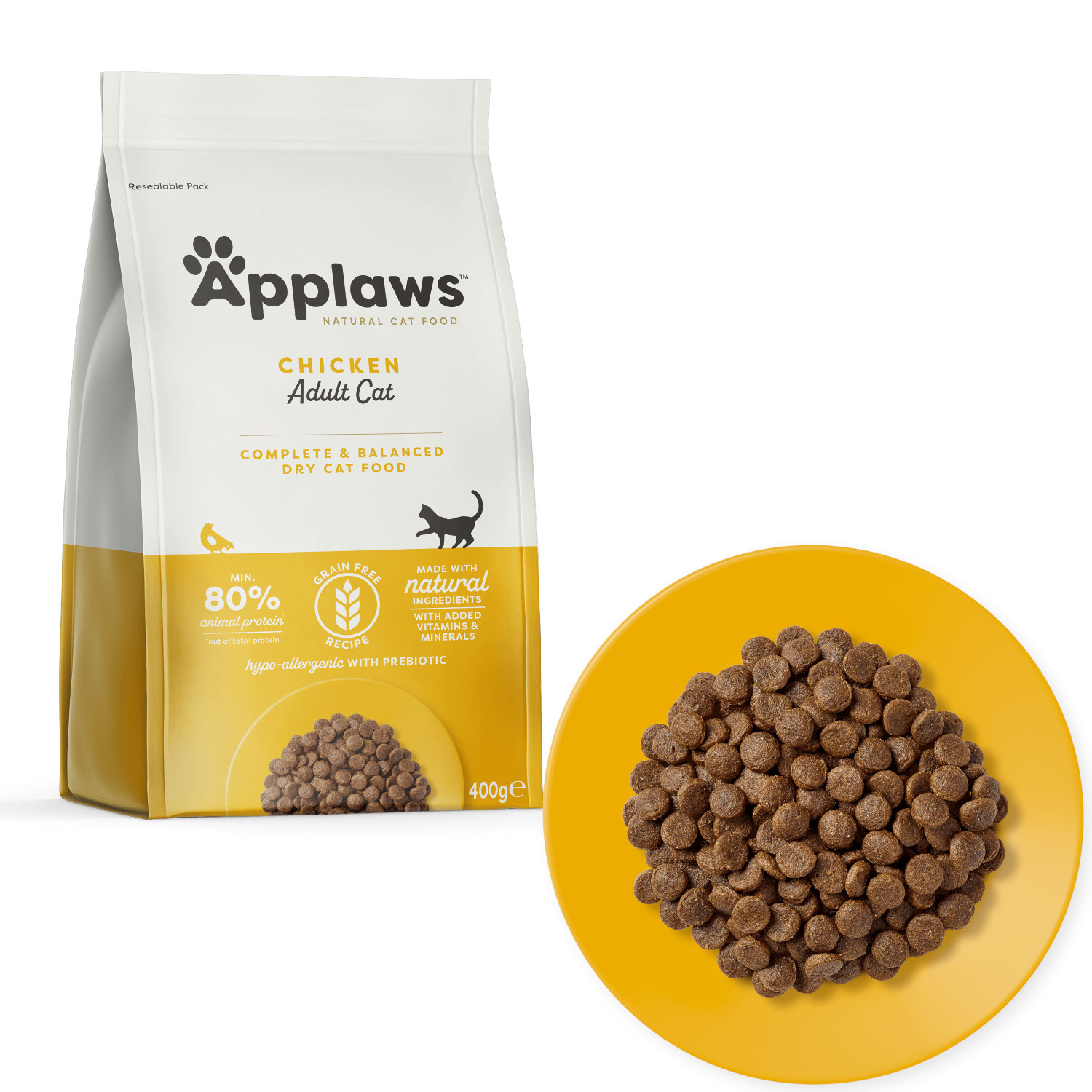 APPLAWS Adult Chicken - suché krmivo pro kočky - 400g - foto 1