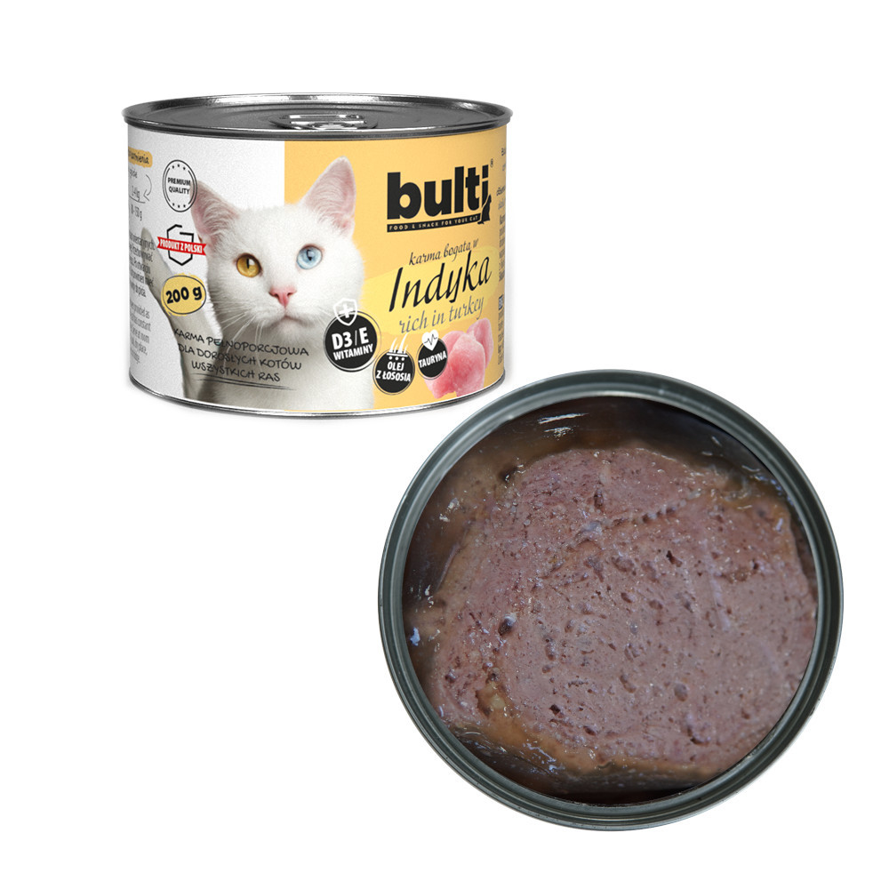 BULTI Rich in turkey - mokré krmivo pro kočky - 200g - foto 1