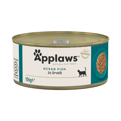 APPLAWS Ocean fish in broth - mokré krmivo pro kočky - 156g - foto 3