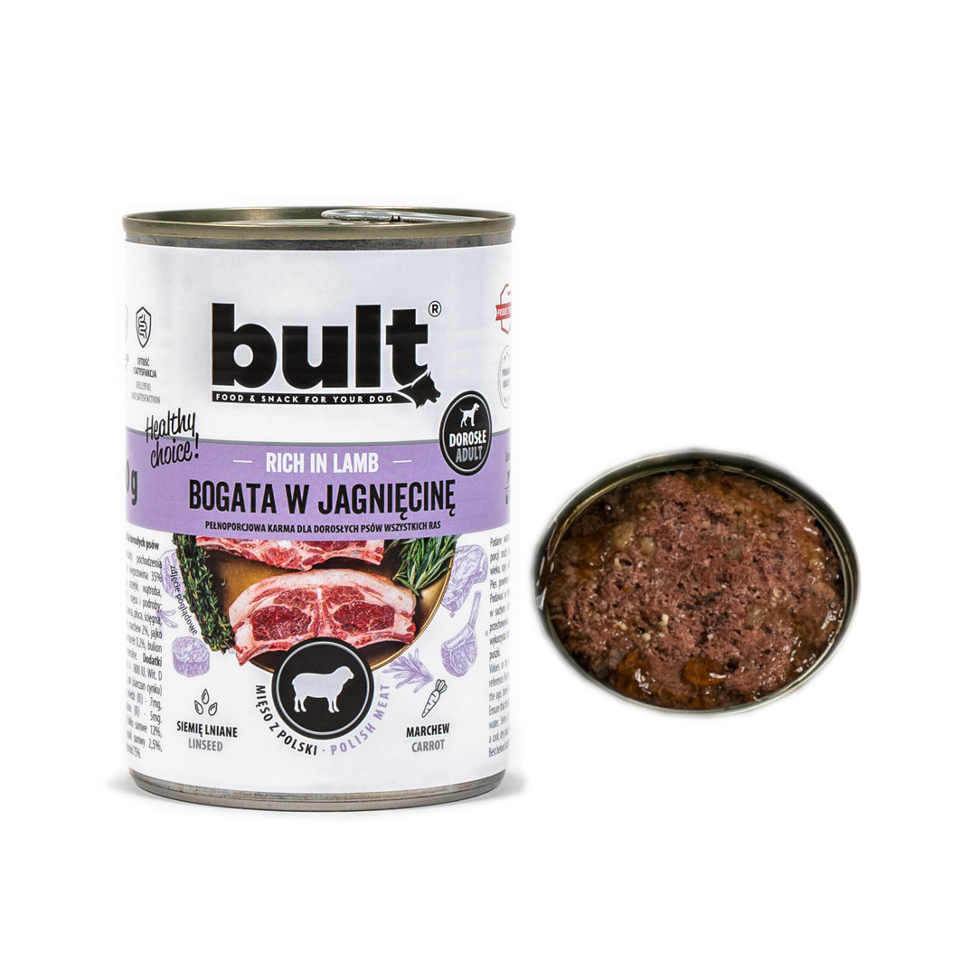 BULT MIX příchutí – mokré krmivo pro psy – 12×400 g - foto 3