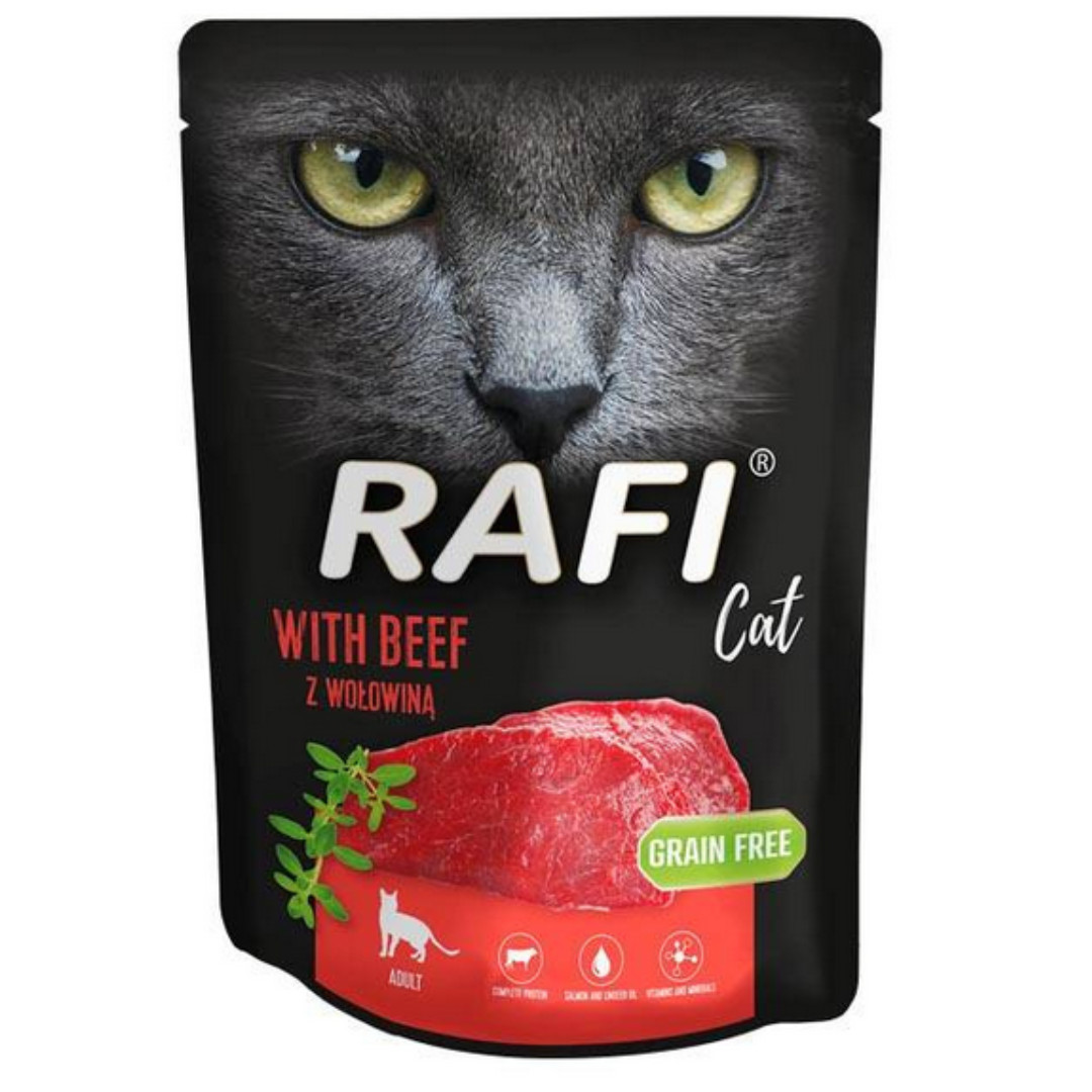 DOLINA NOTECI RAFI CAT Hovězí - Mokré krmivo pro kočky 300 g - foto 1