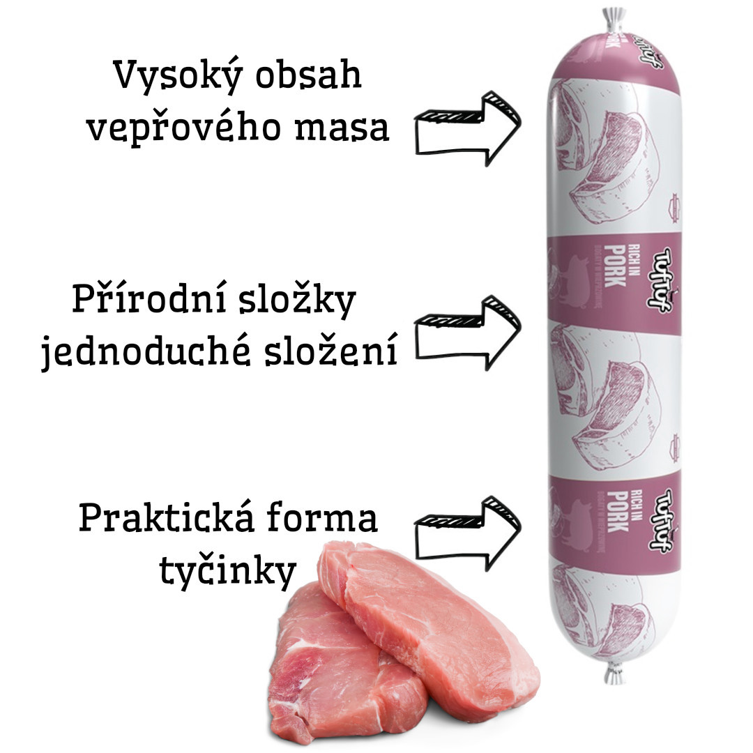 TUF TUF Bar MIX příchutí - mokré krmivo pro psy - 12x900g - foto 4