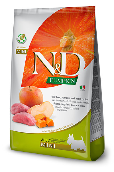 FARMINA N&D Pumpkin Adult Mini Boar&Apple - suché krmivo pro psy - 7 kg - foto 2