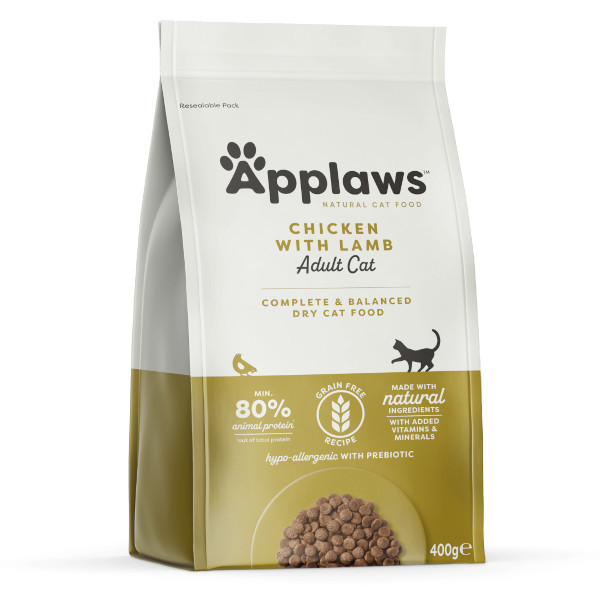 APPLAWS Adult Chicken with lamb - suché krmivo pro kočky - 400g - foto 3