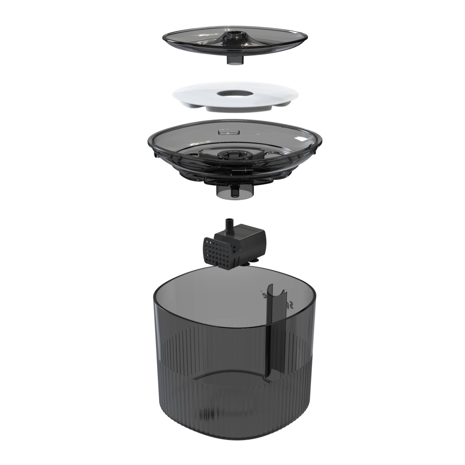 SPONGE Pet Fountain - automatické napájadlo pro zvířata – 1,8l - foto 2