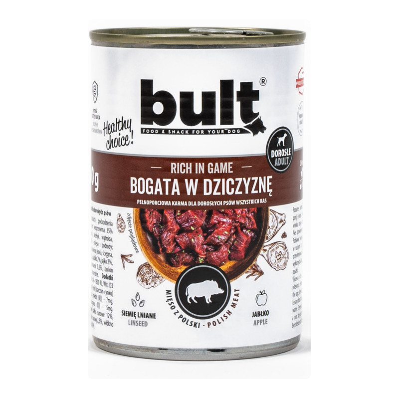 BULT MIX příchutí – mokré krmivo pro psy – 12×400 g - foto 7