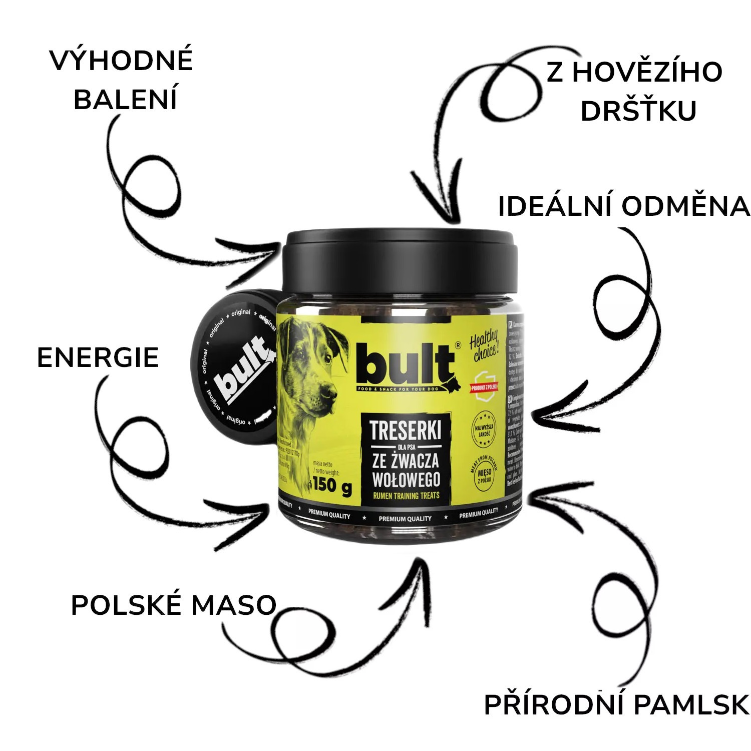 BULT Treserky MIX Příchutí – pochoutka pro psy – 6x150g - foto 6