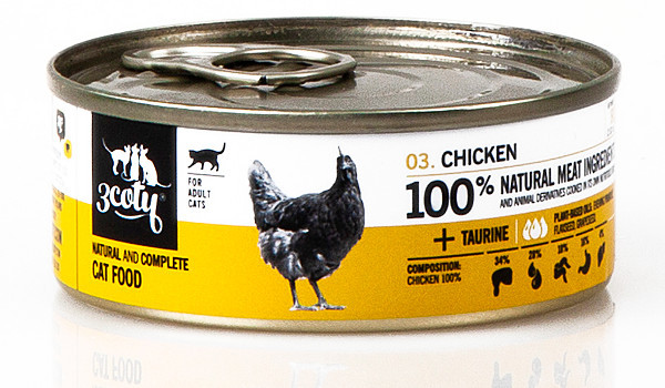 3COTY Chicken - mokré krmivo pro kočky - 6x80g - foto 9