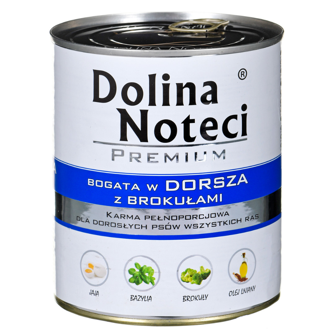  DOLINA NOTECI Premium Bohaté na tresku a brokolici - vlhké krmivo pro psy - 800 g - foto 1