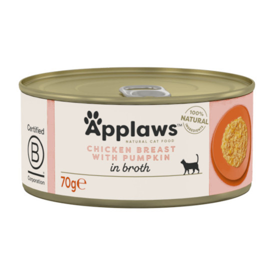 APPLAWS Chicken Selection in Broth - mokré krmivo pro kočky - 12x70g - foto 4
