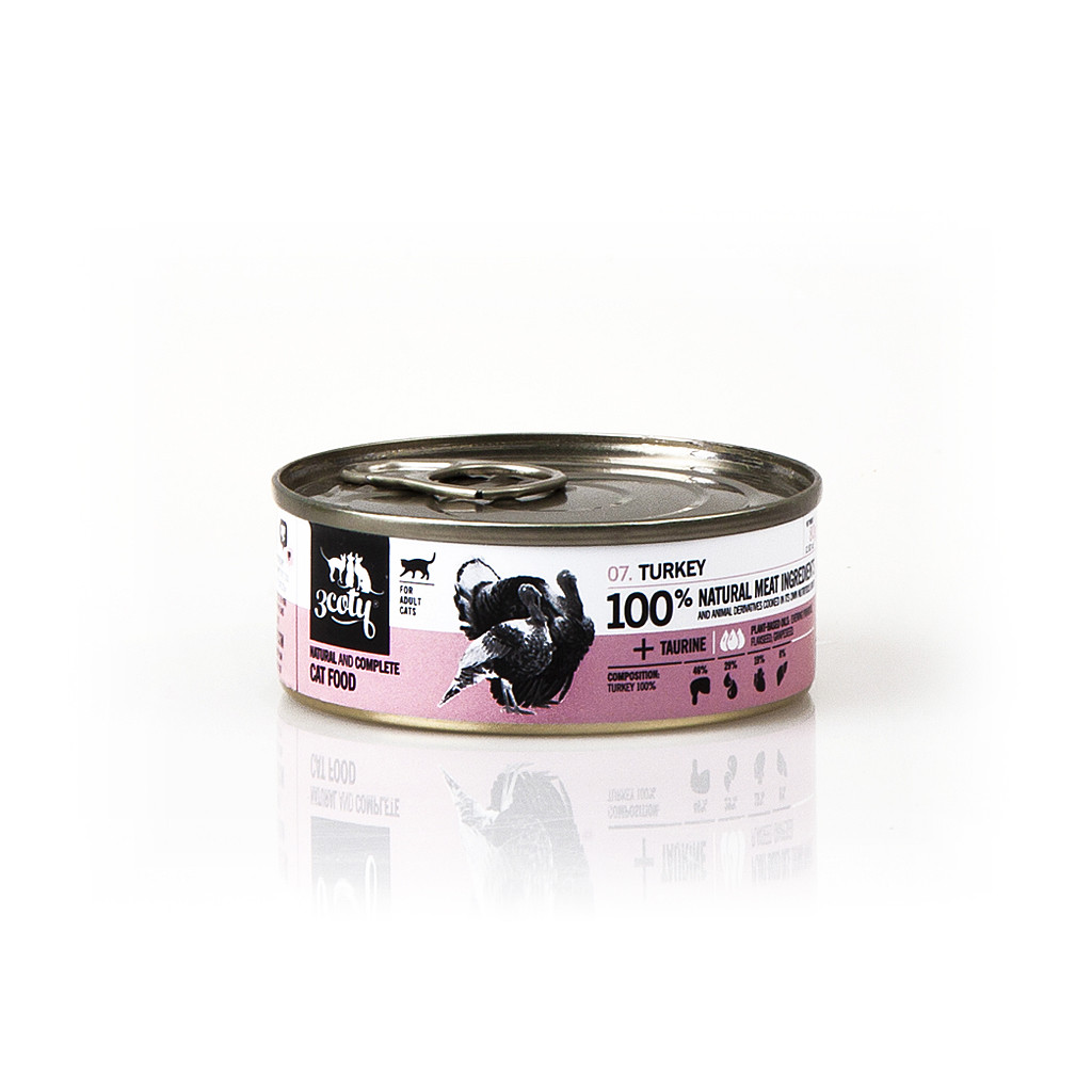 3COTY Turkey - mokré krmivo pro kočky - 24x80g - foto 1